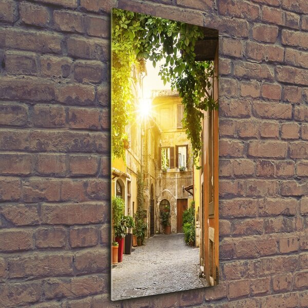 Fotografie imprimată pe sticlă străzile italiene