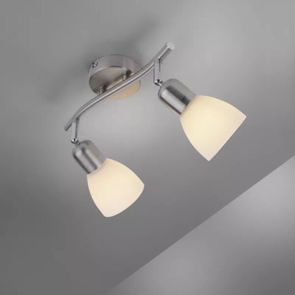 JUST LIGHT. 11952-55 - Spot de tavan KARO 2xE14/40W/230V crom mat