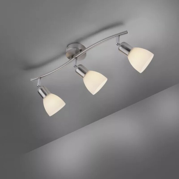 JUST LIGHT. 11953-55 - Spot KARO, 3x E14, 3x40W, 230V, crom mat