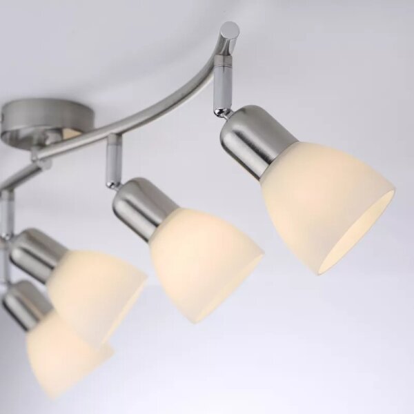 JUST LIGHT. 11954-55 - Plafonieră spot KARO 4xE14/40W/230V crom mat