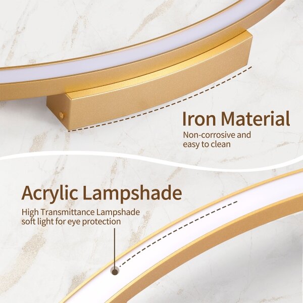 Brilagi - Corp de iluminat LED reglabil PORTOFINO LED/85W/230V, diam. 120 cm, auriu + telecomandă