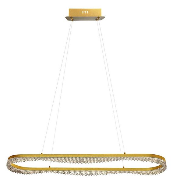 Candelabru LED suspendat pe cablu LED/45W/230V, auriu