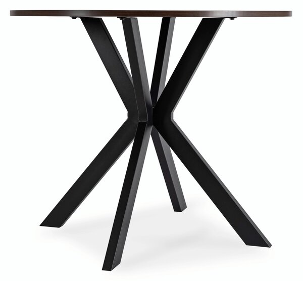 Masă sufragerie Loren 90 (nuc + negru) (pentru 4 persoane). Promo -17%. 1129252