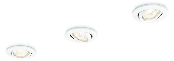 Philips 59243/31/E7 - SET 3x Lampă încastrată ENIF 1xGU10/50W/230V