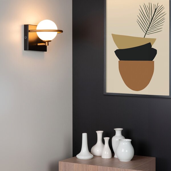 Lampa de perete APP1300-1W Black Gold