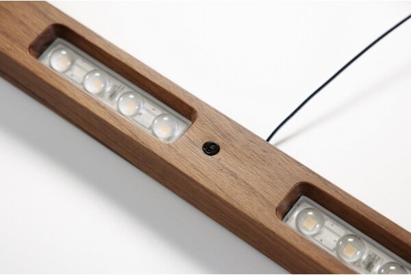Immax NEO 07309L-LED Lustră suspendată dimabilă pe cablu cu senzor MADEIRA, 37W/230V, 157 cm, nuc
