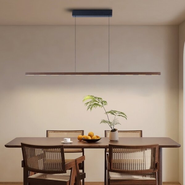 Immax NEO 07309L-LED Lustră suspendată dimabilă pe cablu cu senzor MADEIRA, 37W/230V, 157 cm, nuc