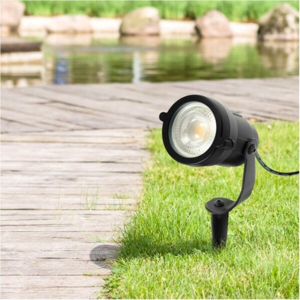Lampă de exterior BLAKE UNO 1xGU10/35W/230V IP65 neagră