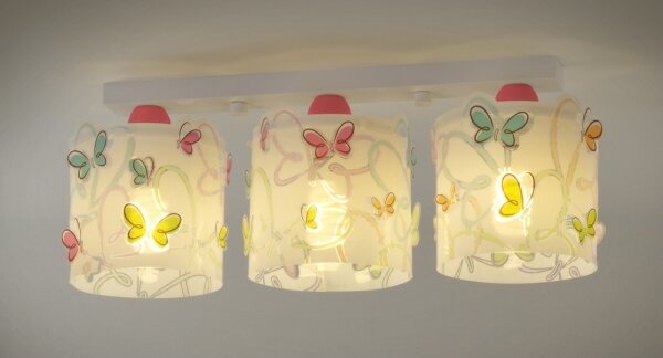 Dalber D-62143 - Plafoniera BUTTERFLY 3xE27/60W/230V