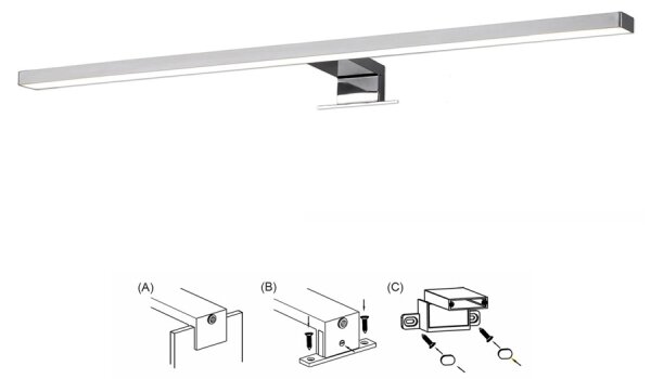 Top Light GILA LED XL - LED Aplica perete baie LED/8W/230V