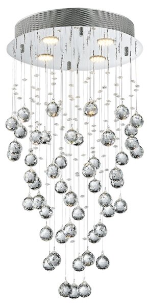 LUXERA 62411 - Lustra aplicata de cristal NORR 4xGU10/50W/230V