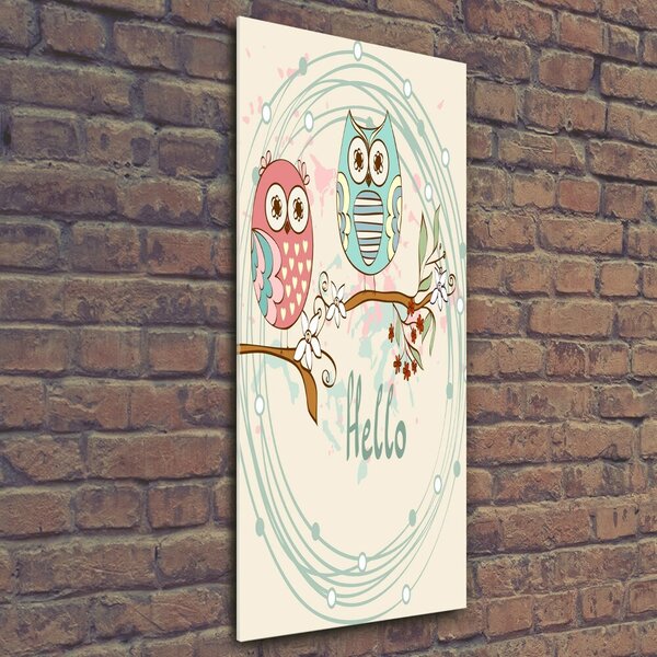 Tablou Printat Pe Sticlă Owls