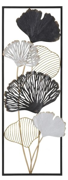 Panou de perete metalic ORY, negru, 31x90 cm