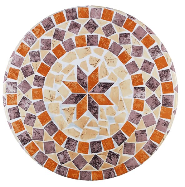 Cearceaf de grădină cu elastic pentru masă rotundă, mozaic, Ø 85-105 cm