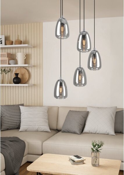 Eglo 98617 - Lustră pe cablu ALOBRASE 5xE27/40W/230V