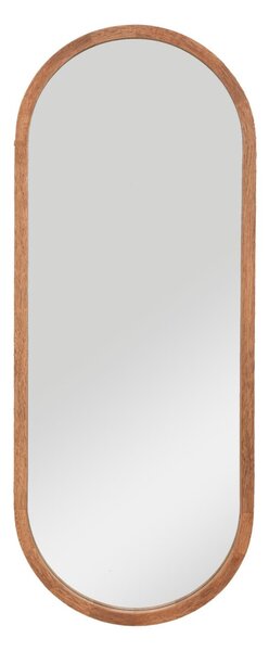 Oglinda ovala in rama de lemn Gianni, 35 x 90 cm