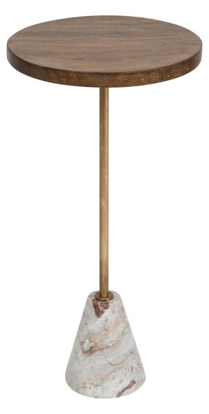 Masuta de cafea cu blat din marmura Ilian, Ø 35,5 cm