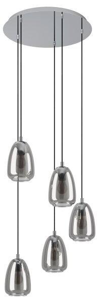 Eglo 98617 - Lustră pe cablu ALOBRASE 5xE27/40W/230V