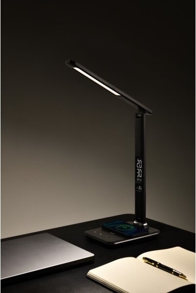 Brilagi-LED Lampă LED reglabilă REGINA, cu încărcare wireless, 8,5W, 230V, neagră