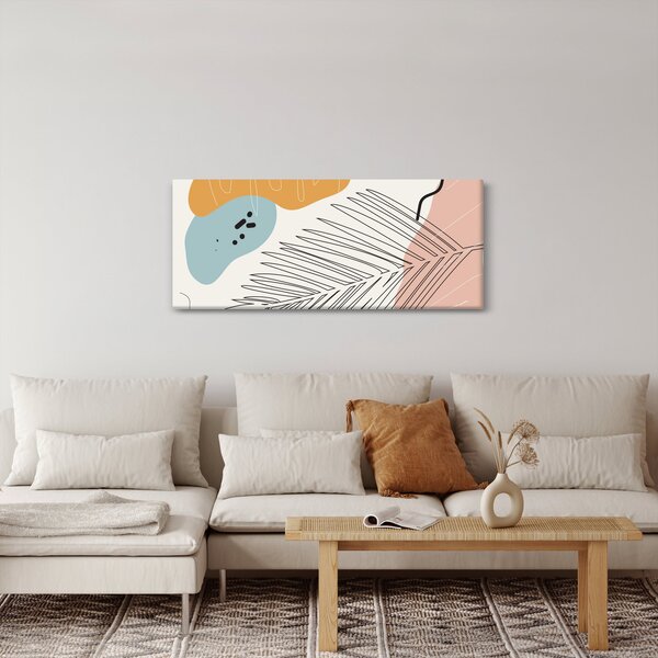 Tablou - Ilustrație de frunze (120x50 cm)
