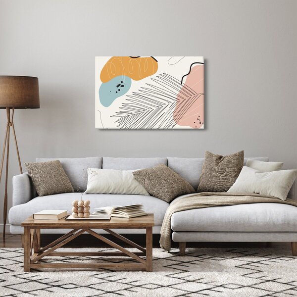 Tablou - Ilustrație de frunze (90x60 cm)
