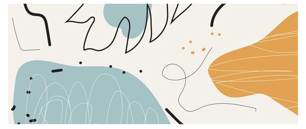 Tablou - Ilustrație de frunze (120x50 cm)