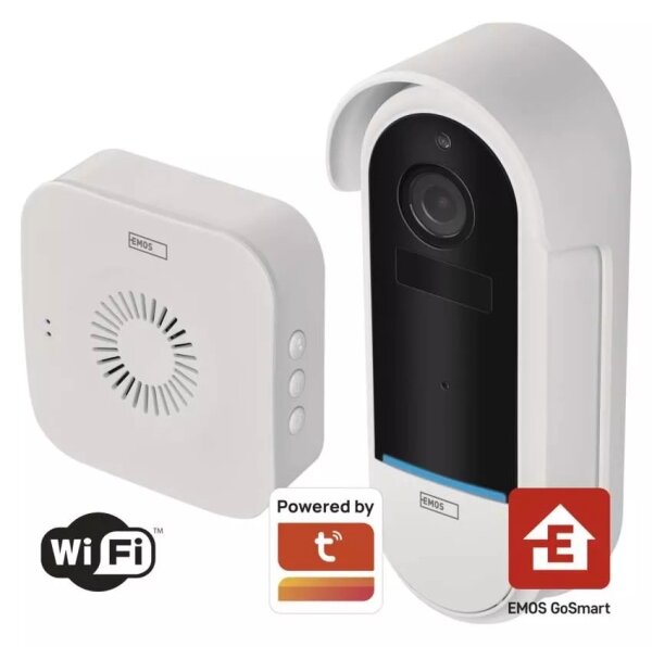 Sonerie video fără fir cu senzor de mișcare GoSmart 5V 3xAA IP65 Wi-Fi Tuya