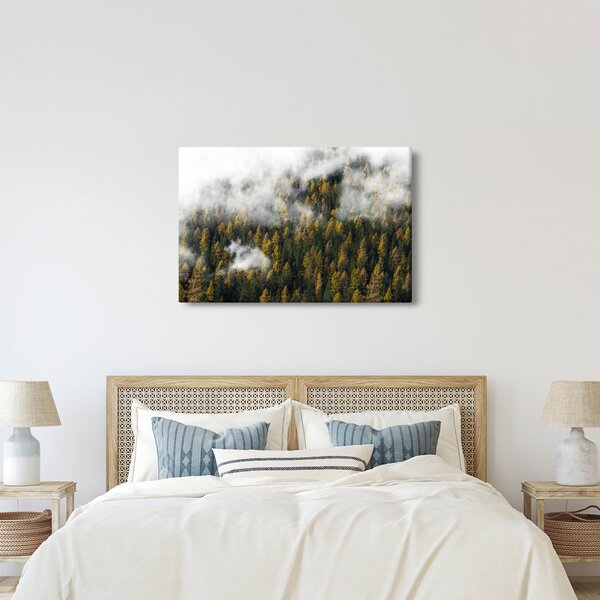 Tablou - Pădure în nori (90x60 cm)