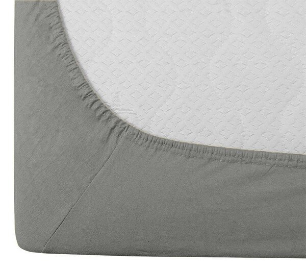 Cearsaf Jersey gri 90 x 200 cm