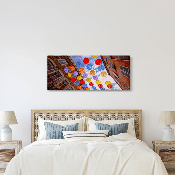Tablou - Umbrele colorate (120x50 cm)