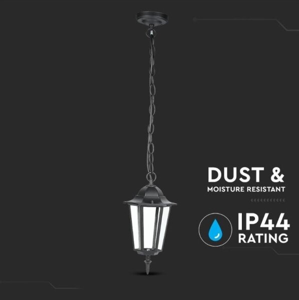Lustră de exterior pe lanț 1xE27/40W/230V IP44 neagră