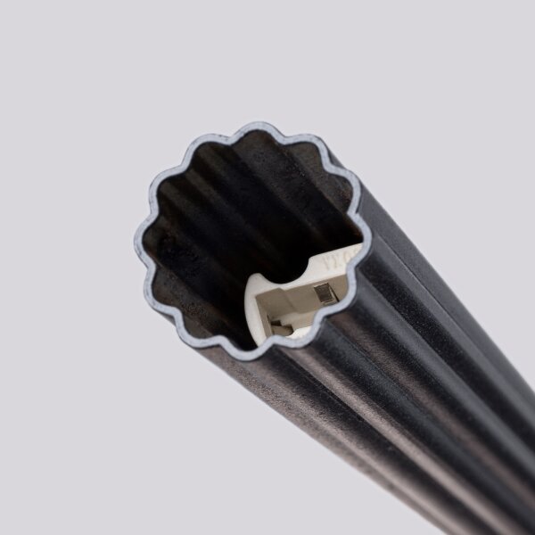 Sollux SL.1867 - Lustră suspendată pe cablu ARCHE, 2x soclu G9, 8 W, 230 V, neagră