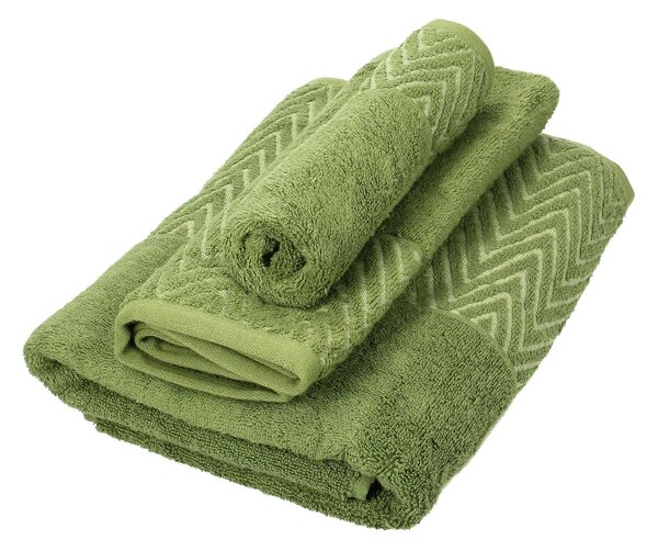 Set de prosoape Terry 3 buc. moss green