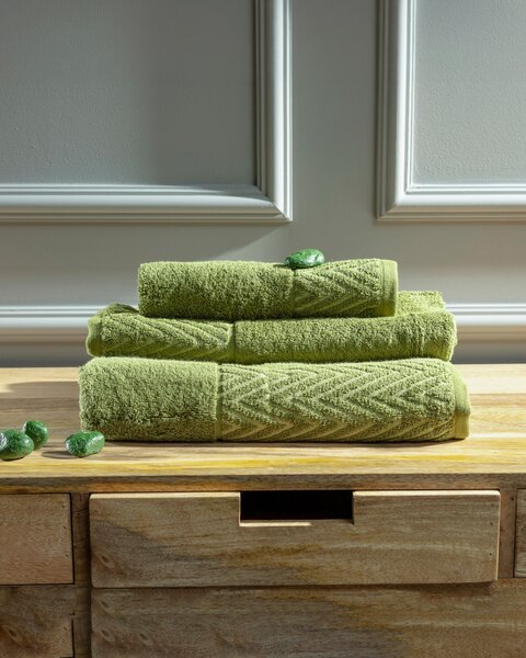 Set de prosoape Terry 3 buc. moss green