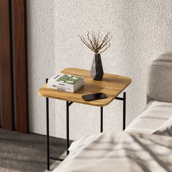 Măsuţă de cafea, Hanah Home, Culoare: Negru Natural