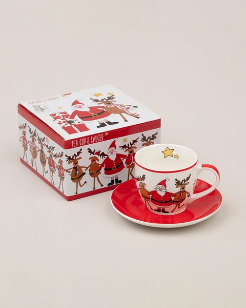 Filiżanka ze spodkiem Spirit of Christmas porcelana 250ml