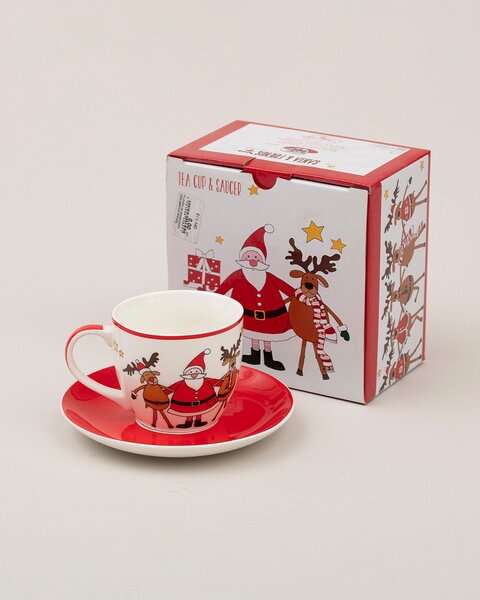 Filiżanka ze spodkiem Spirit of Christmas porcelana 250ml