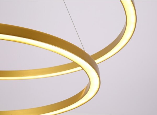 Lustră LED dimabilă Immax NEO 07218L FINO 93W/230V 60/80 cm auriu Tuya + telecomandă