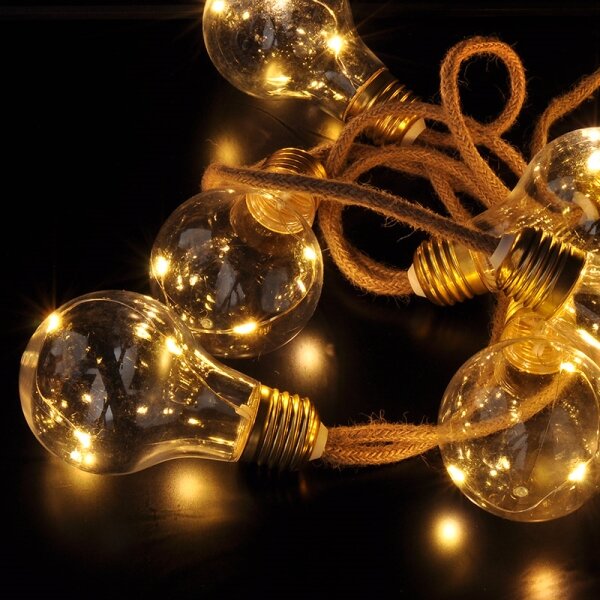 Brilagi - Ghirlandă LED decorativă 10xLED/3xAA 1,8m alb cald
