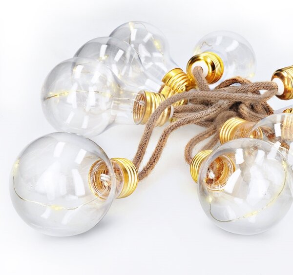Brilagi - Ghirlandă LED decorativă 10xLED/3xAA 1,8m alb cald