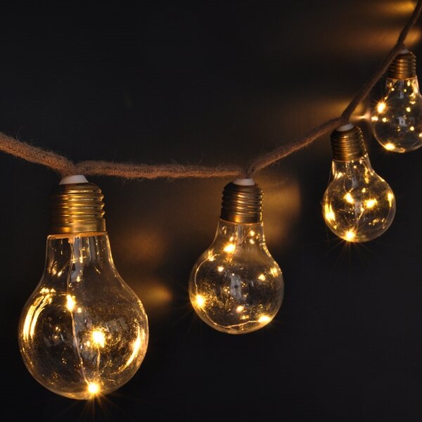 Brilagi - Ghirlandă LED decorativă 10xLED/3xAA 1,8m alb cald
