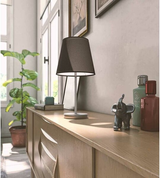 Lampă de masă CESENA 1xE14/42W/230V antracit Wofi 8324.01.10.0000