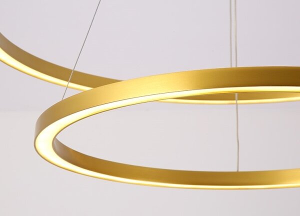 Lustră LED dimabilă Immax NEO 07218L FINO 93W/230V 60/80 cm auriu Tuya + telecomandă