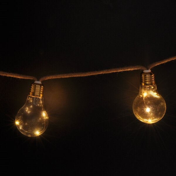 Brilagi - Ghirlandă LED decorativă 10xLED/3xAA 1,8m alb cald