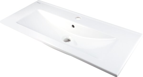 Deante Tubo lavoar 81.5x36 cm dreptunghiular mobilier alb luciu CTU_638M
