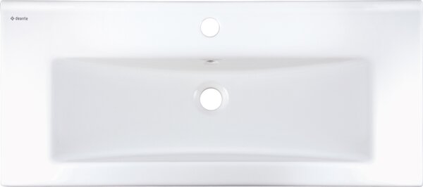 Deante Tubo lavoar 81.5x36 cm dreptunghiular mobilier alb luciu CTU_638M