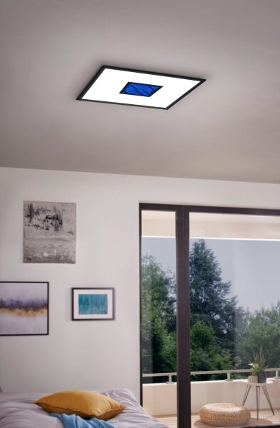 Eglo 900571 - Plafonieră LED RGBW reglabilă BORDONARA LED/21,5W/230V + telecomandă