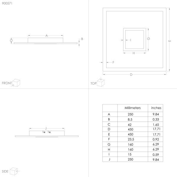 Eglo 900571 - Plafonieră LED RGBW reglabilă BORDONARA LED/21,5W/230V + telecomandă