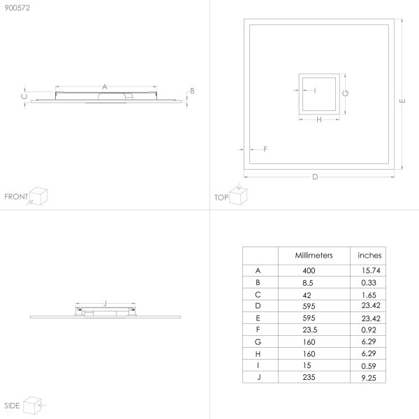Eglo 900572 - Plafonieră LED RGBW reglabilă BORDONARA LED/36W/230V + telecomandă