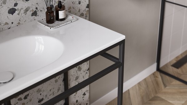 Cersanit Zen lavoar 80x45.5 cm dreptunghiular încastrat alb luciu K117-003